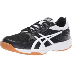 Asics Upcourt 3 Sneakers Women's 8 Black White Lace Up Volleyball Shoes EEE2900