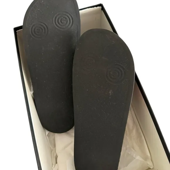 Authentic GUCCI Pursuit Web Logo Black Slides Sandals Size 12 EU 46