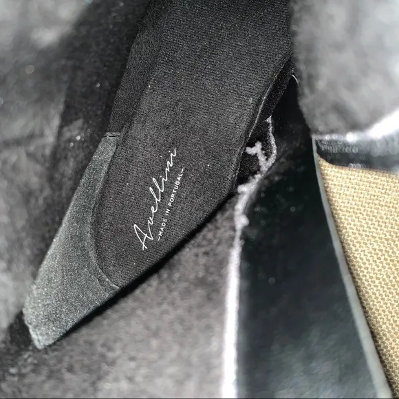 Avellini Made in Portugal Black Leather Bootie NWT