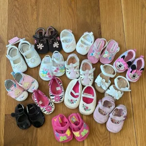 Baby Girl Shoes Variety (14 pairs) Bundle Sizes 0-12 Months