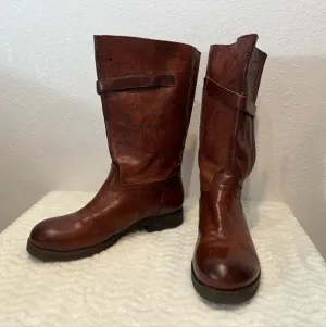 Bacio 61 Prolisso Leather Riding Motorcycle Boots Women's Size 6