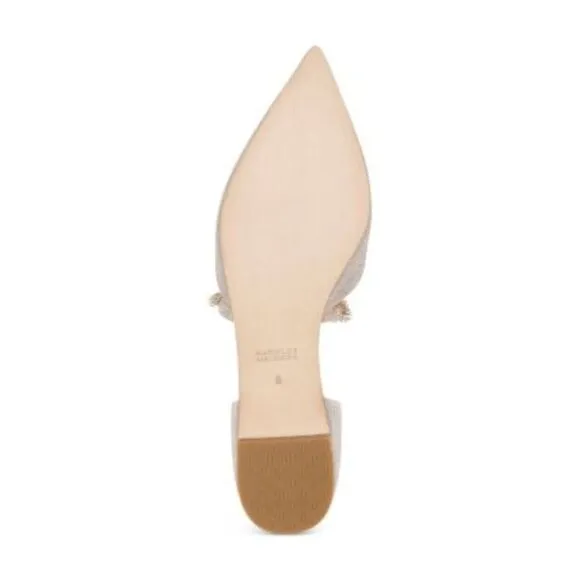 BADGLEY MISCHKA Womens Beige Goring Natalia Pointed Toe Slip On Flats Shoes 7.5