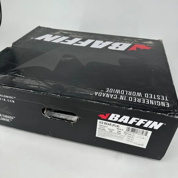 Baffin Boots Mens 13 ICE BEAR (PLN) Forest Green Black 5016-0000 Rubber NEW