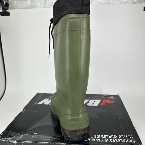 Baffin Boots Mens 13 ICE BEAR (PLN) Forest Green Black 5016-0000 Rubber NEW