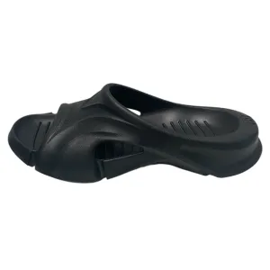 Balenciaga Mold Open Toe Black Rubber Slide Sandals Size 10 EU 40
