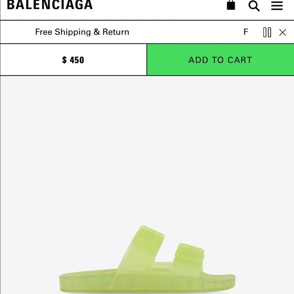 Balenciaga Women Mallorca Rubber Dual-Buckle Slide Sandals,size 8