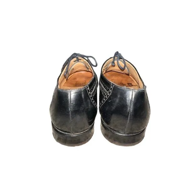 Bally Black Leather Oxford Men’s Dress Shoes Size 9.5 B