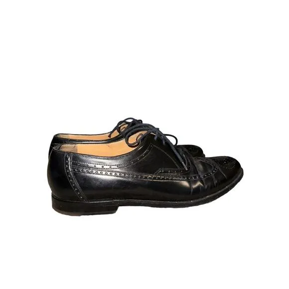 Bally Black Leather Oxford Men’s Dress Shoes Size 9.5 B