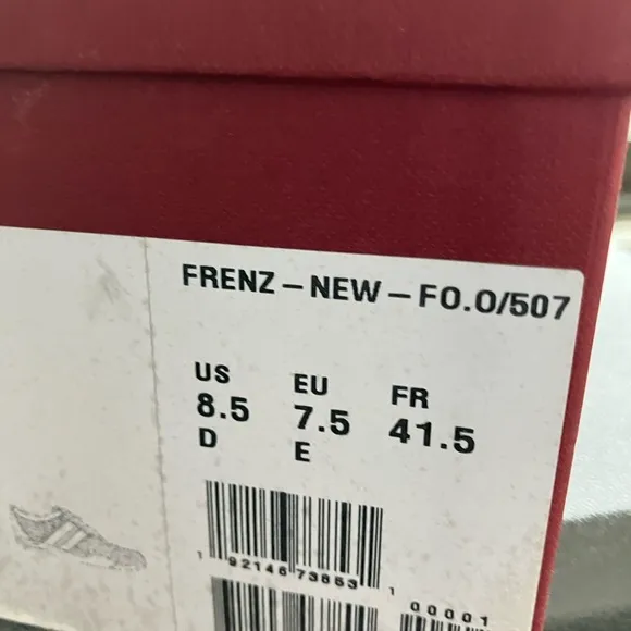 Bally Men's White and Red Sneakers