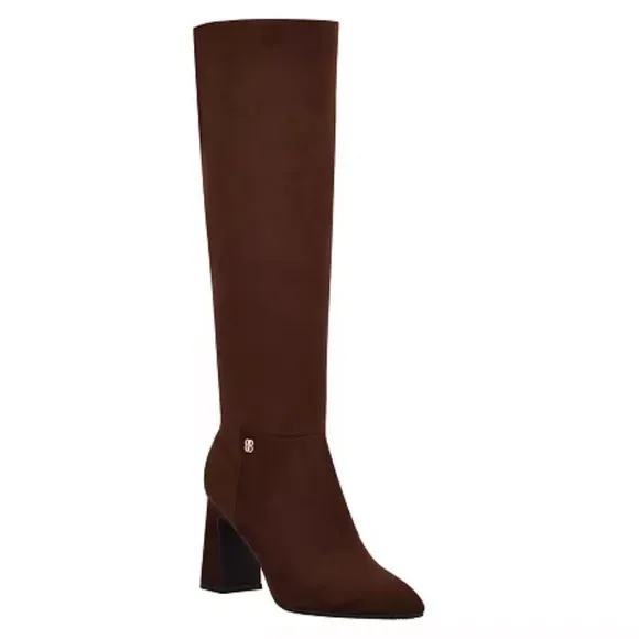 Bandolino Kyla Brown Suede Heeled Boots Size 6.5