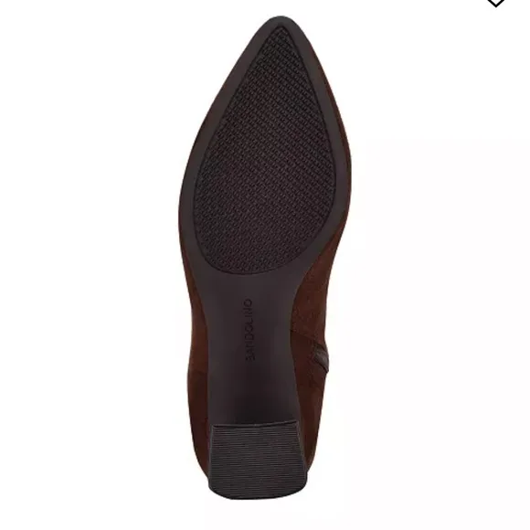 Bandolino Kyla Brown Suede Heeled Boots Size 6.5