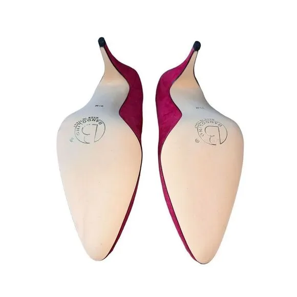 Bandolino Naive - Suede - Pink - Cerise Made in Italy Womens Size 10 NEW