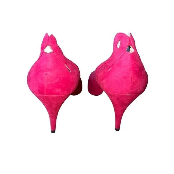 Bandolino Naive - Suede - Pink - Cerise Made in Italy Womens Size 10 NEW