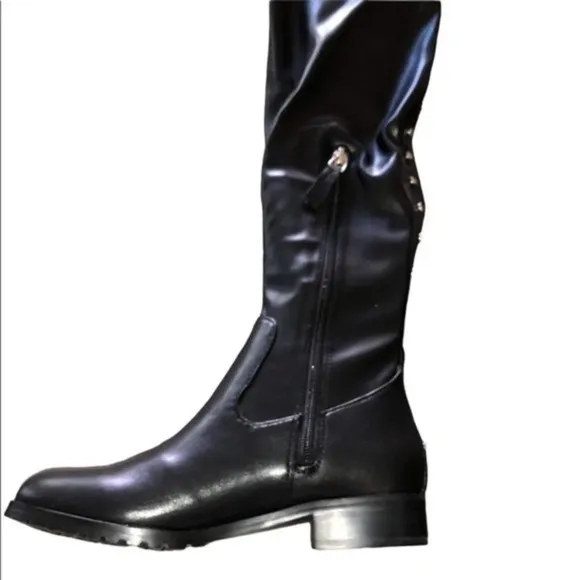 Bar III Taimi Over-The-Knee Boots In Black Size 5