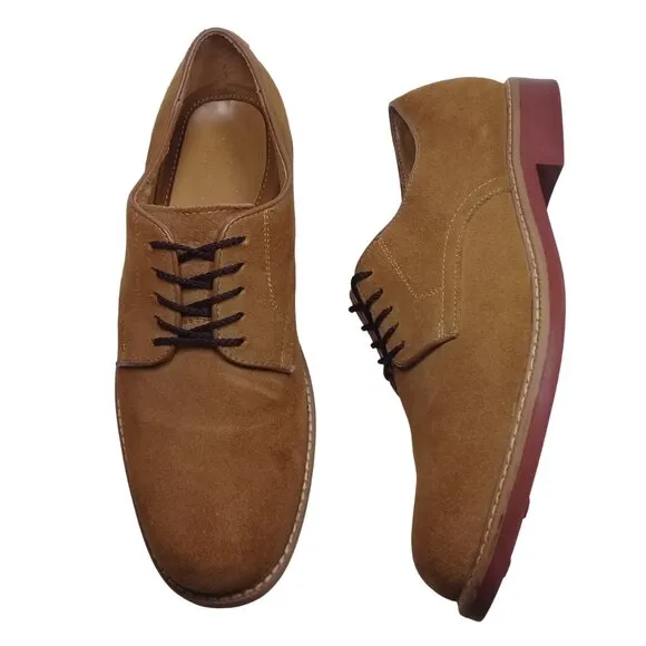 Bass Men's Brown Genuine Suede Leather Oxford Shoes Size 12M