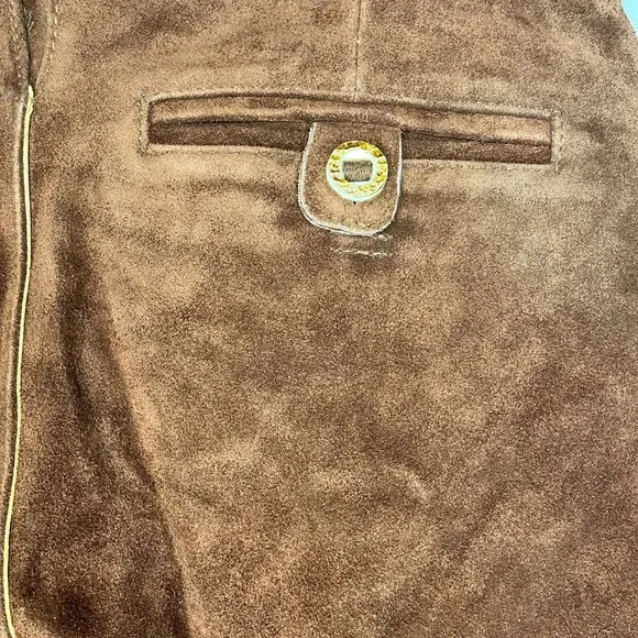 Bavaria Trachten Lederhosen Mens, Sz 30 US/48 EU Dark Brown