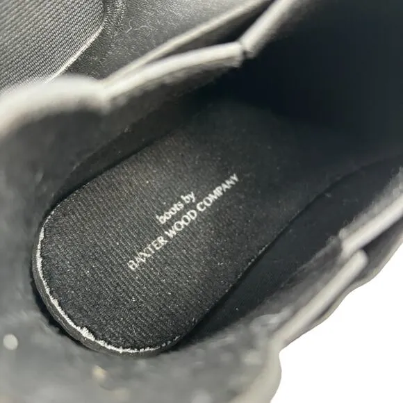 Baxter Wood Black The Hevea Chelsea White Sole Rain Boots