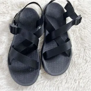 Bearpaw Chaco Men's Z1 Classic Open Toe Strappy Sport Sandals Black Size 9