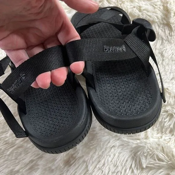 Bearpaw Chaco Men's Z1 Classic Open Toe Strappy Sport Sandals Black Size 9