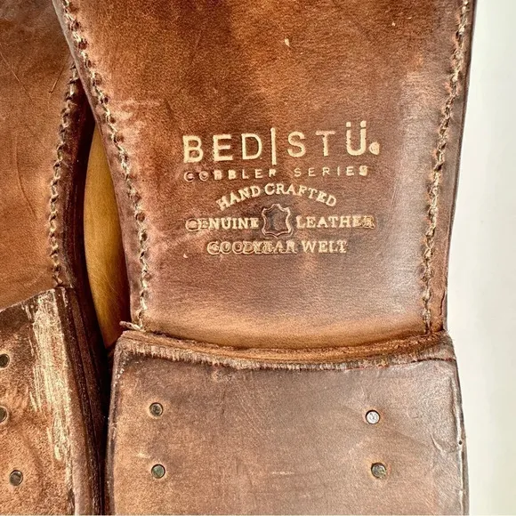 BedStu Cobblers Series Men’s Leather Derby Shoes Size 9.5