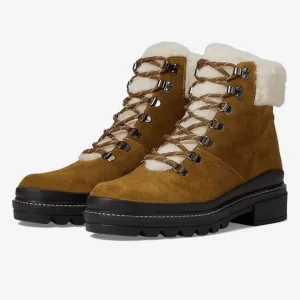 Bernardo Dash Hiker Boots Tobacco Split Suede lace size 10M suede  NWOB F3 1407