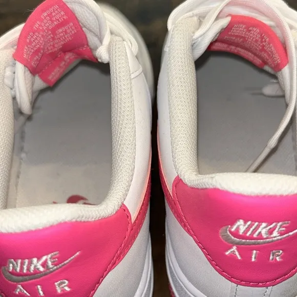 Big Kid's Nike Air Force 1 (GS) White/Laser Fuchsia