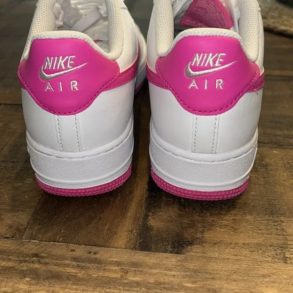 Big Kid's Nike Air Force 1 (GS) White/Laser Fuchsia