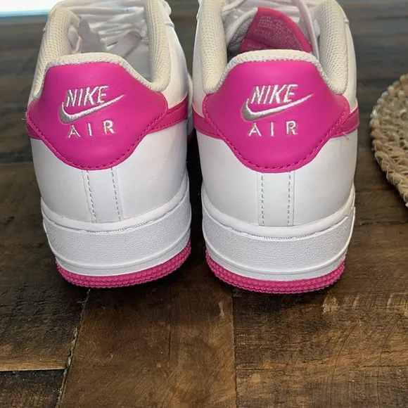 Big Kid's Nike Air Force 1 (GS) White/Laser Fuchsia