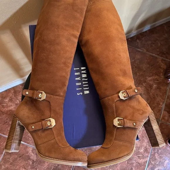 BIKER AMARETTO SUEDE boots