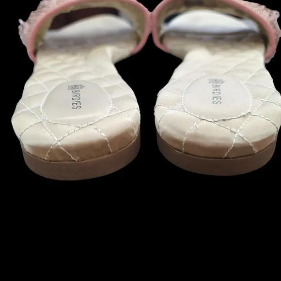 Birdies The Sparrow In Blush Fringed Slide