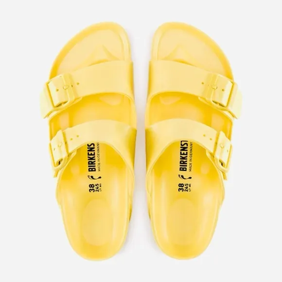 Birkenstock Arizona Eva Unisex Rubber Vibrant Yellow Sandals  Size 44 NEW