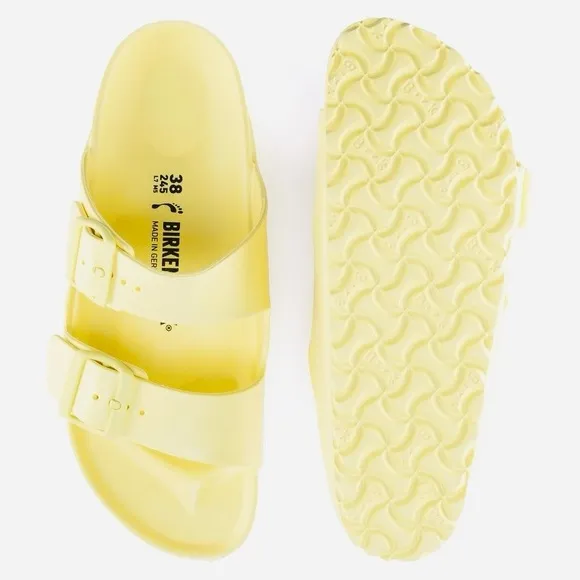 Birkenstock Arizona Eva Unisex Rubber Vibrant Yellow Sandals  Size 44 NEW