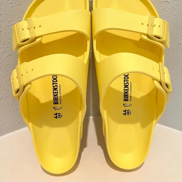 Birkenstock Arizona Eva Unisex Rubber Vibrant Yellow Sandals  Size 44 NEW