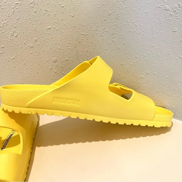 Birkenstock Arizona Eva Unisex Rubber Vibrant Yellow Sandals  Size 44 NEW