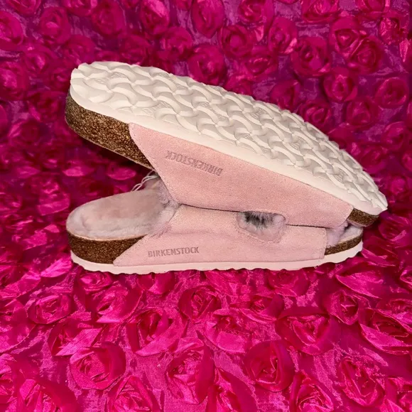 Birkenstock Arizona Shearling Light Rose Suede