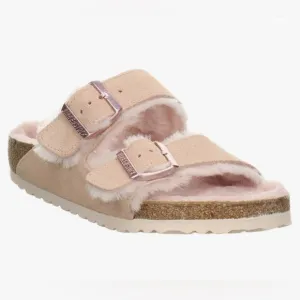 Birkenstock Arizona Shearling Light Rose Suede