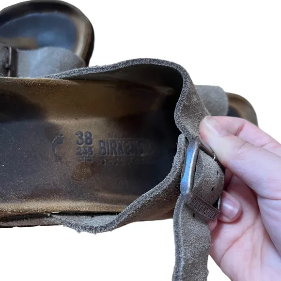 Birkenstock Arizona Suede Sandal Shoes Size 38