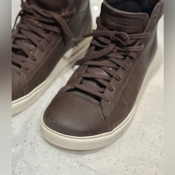 BIRKENSTOCK Bend Leather Sneakers in brown with new footbeds. FINAL SALE PRICE