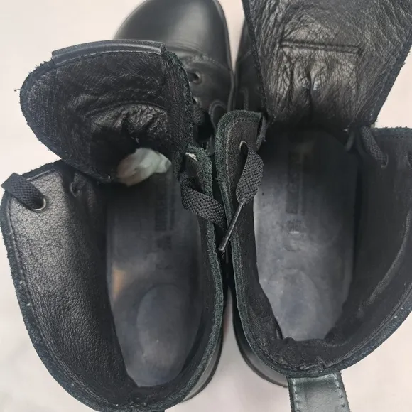 BIRKENSTOCK BEND MID HIGH SNEAKERS BLACK SOFT LEATHER SIZE 42(9)