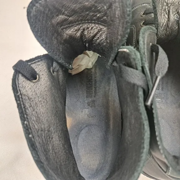 BIRKENSTOCK BEND MID HIGH SNEAKERS BLACK SOFT LEATHER SIZE 42(9)