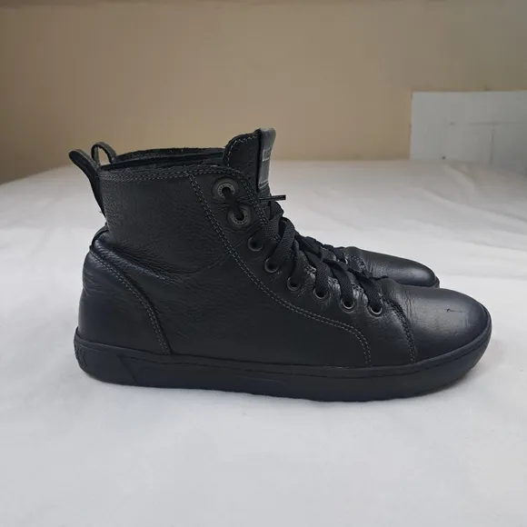 BIRKENSTOCK BEND MID HIGH SNEAKERS BLACK SOFT LEATHER SIZE 42(9)