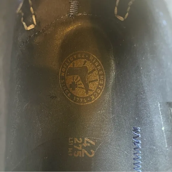 Birkenstock Edson Blue Suede Shoes Size 11 NIB
