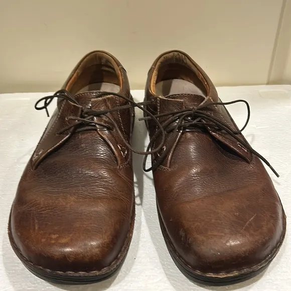 Birkenstock Footprints Men's Brown Leather Lace Up Oxford Shoes Size 10 (43)