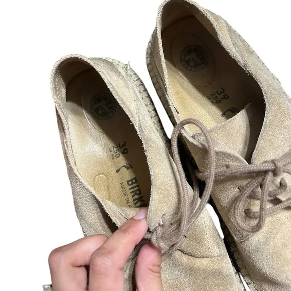 BIRKENSTOCK Gary Suede Ginger Oxford Lace Up Shoes