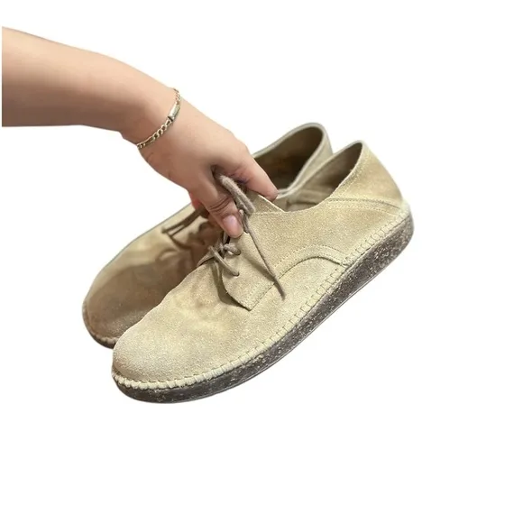 BIRKENSTOCK Gary Suede Ginger Oxford Lace Up Shoes