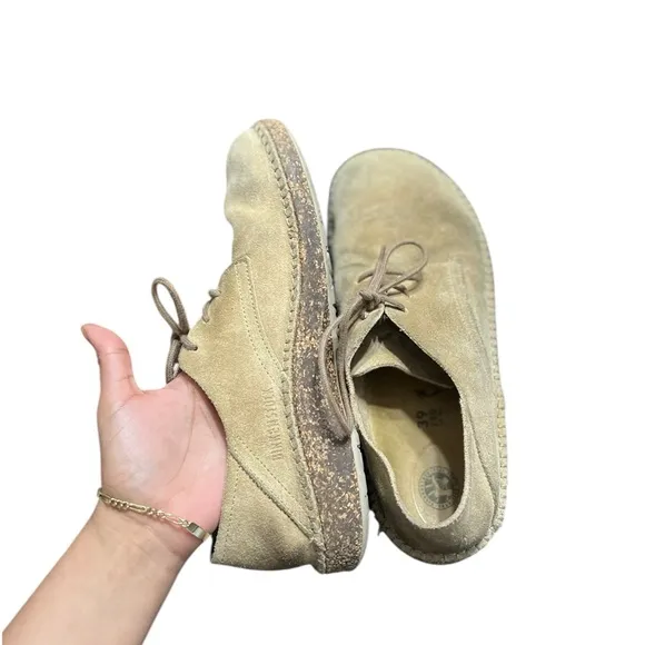 BIRKENSTOCK Gary Suede Ginger Oxford Lace Up Shoes