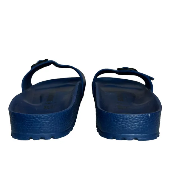 Birkenstock Madrid Eva Blue Rubber Sandals Slide On Summer Women's Size 6