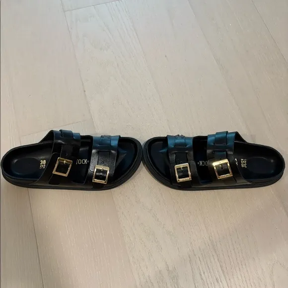 Birkenstock St Barths Natural leather sandals size 38