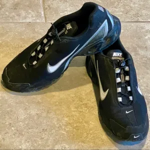 Black &amp; White Air Max Torch 3 Running/Jogging Shoes with Suede Accents