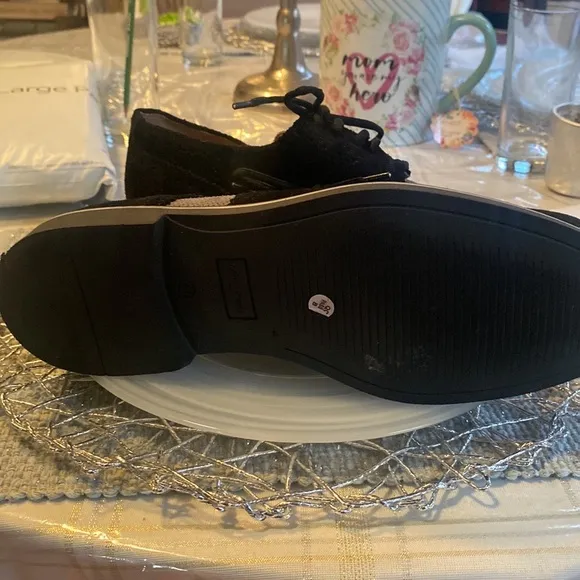Black and grey suede shoes Excellent condition